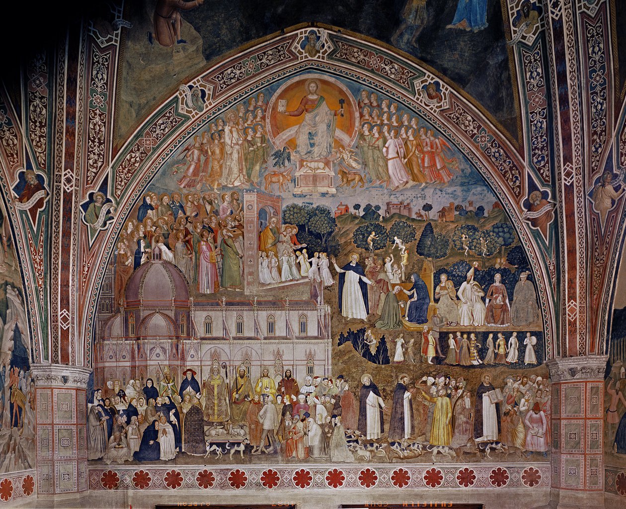 चर्च चैपल और विजयी, स्पेनिश चैपल में, c.1369 द्वारा एंड्रिया डि बोनाईटो