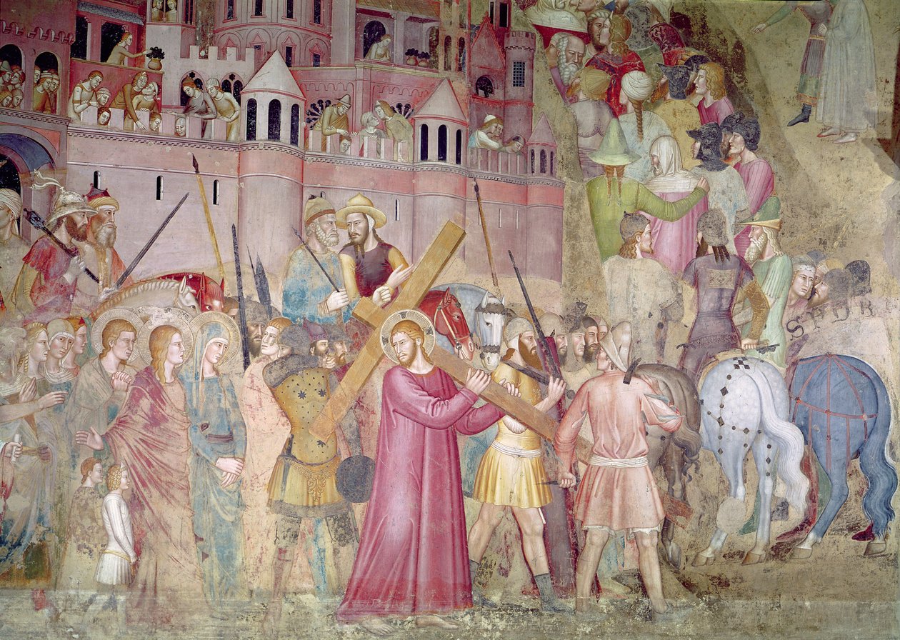 स्पेनिश चैपल से कलवारी के लिए सड़क, c.1365 द्वारा एंड्रिया डि बोनाईटो