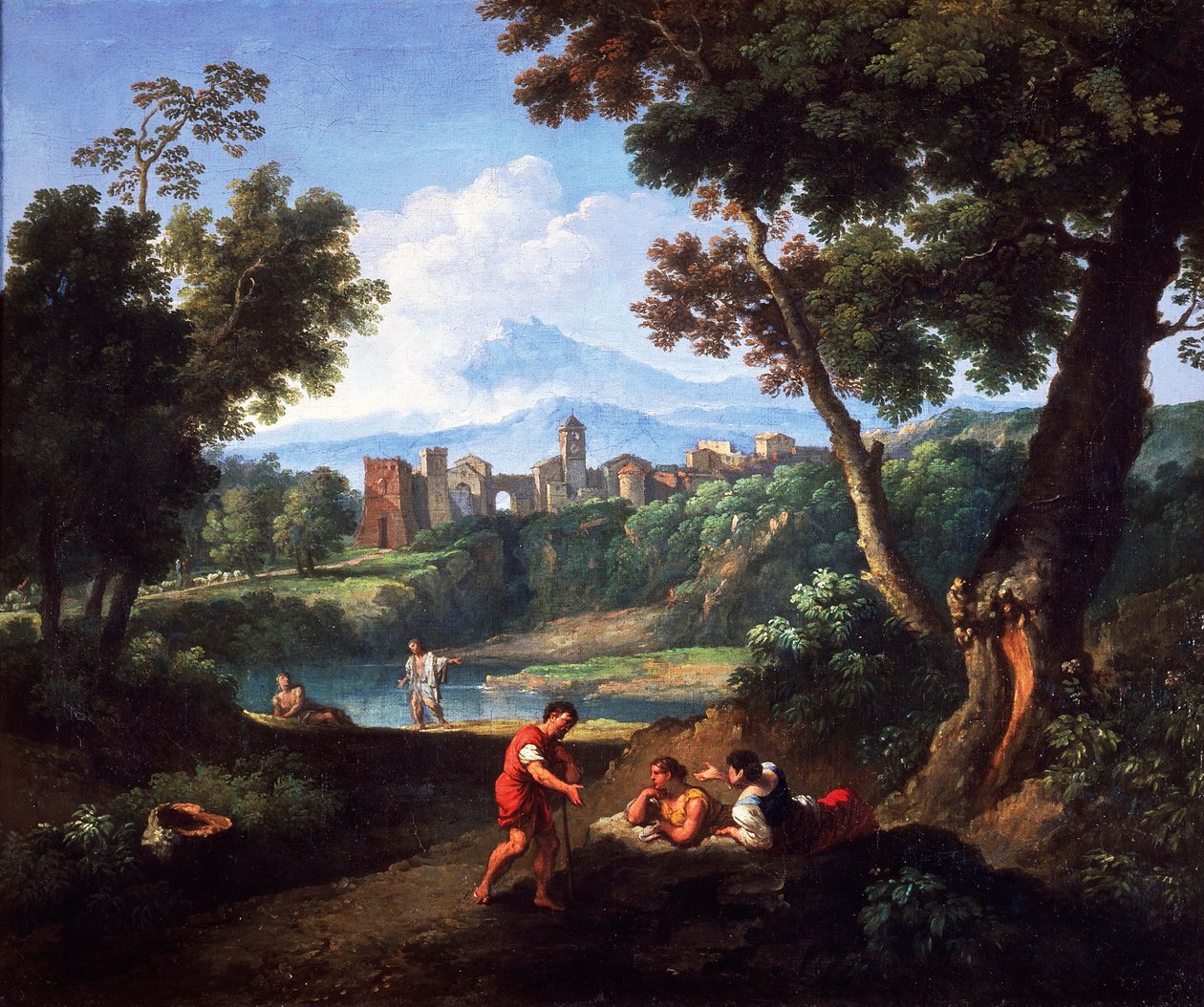 लैंडस्केप, एंड्रिया लोकाटेली (1695-1741) द्वारा, कैनवास पर तेल, 61x73 सेमी। द्वारा एंड्रिया लोकाटेली