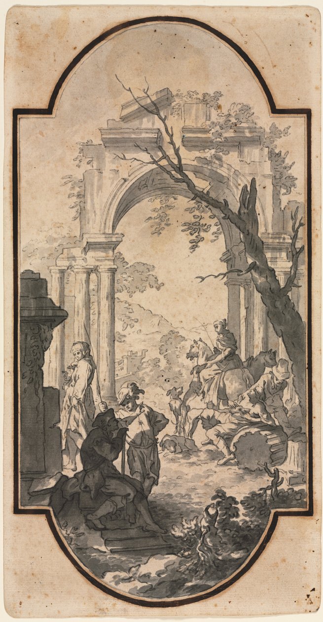 विजयी आर्क और आंकड़े, पहले आधे 1700। द्वारा एंड्रिया लोकाटेली
