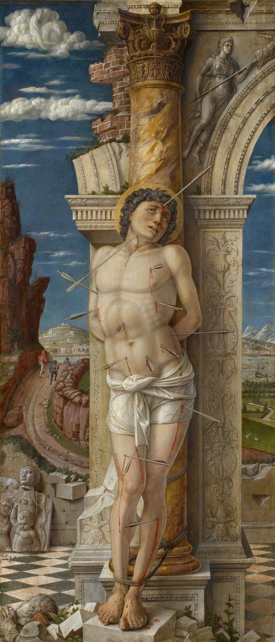 Saint Sebastian, ca 1459 द्वारा एंड्रिया मेंटेग्ना