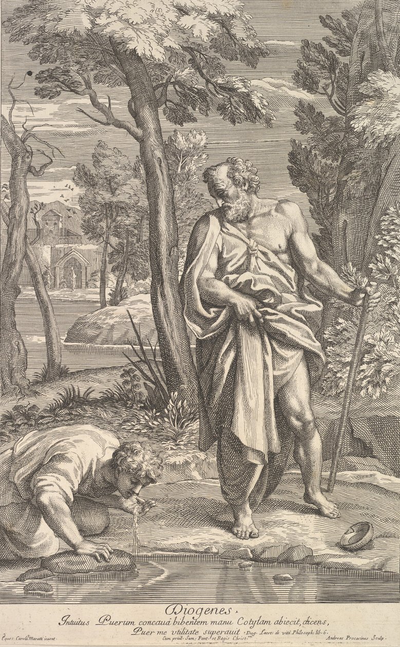 डायोजनीज, 1685-1734। द्वारा एंड्रिया प्रोकैसिनी