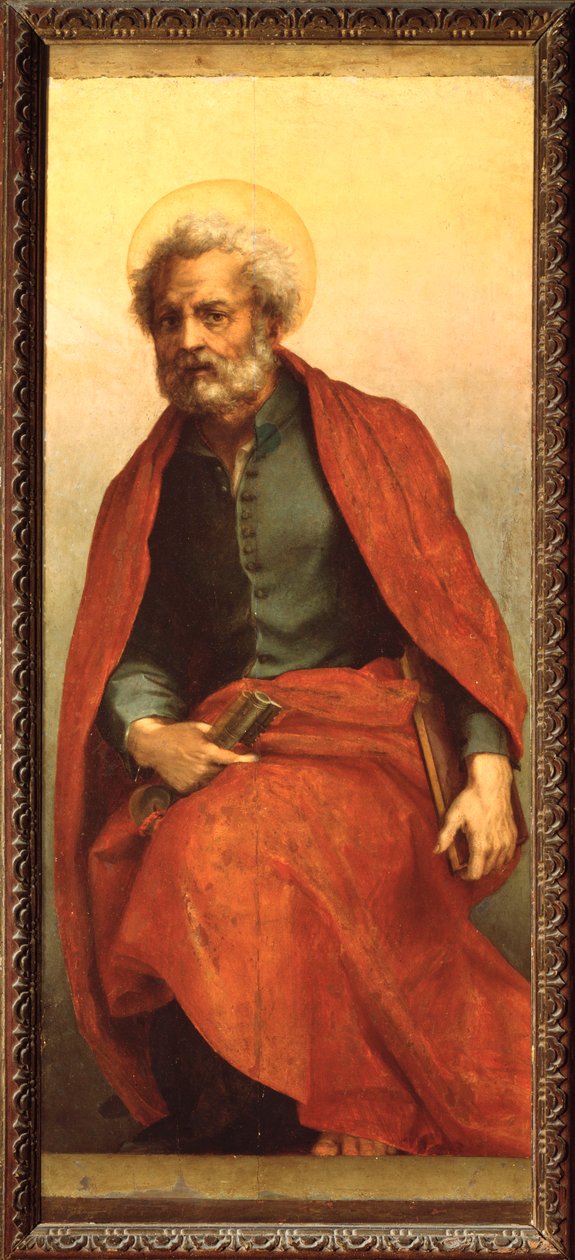 सेंट पीटर, सेंट एग्नेस की अल्टारपीस (पेंटिंग, 1525-1528) द्वारा एंड्रिया डेल सार्तो