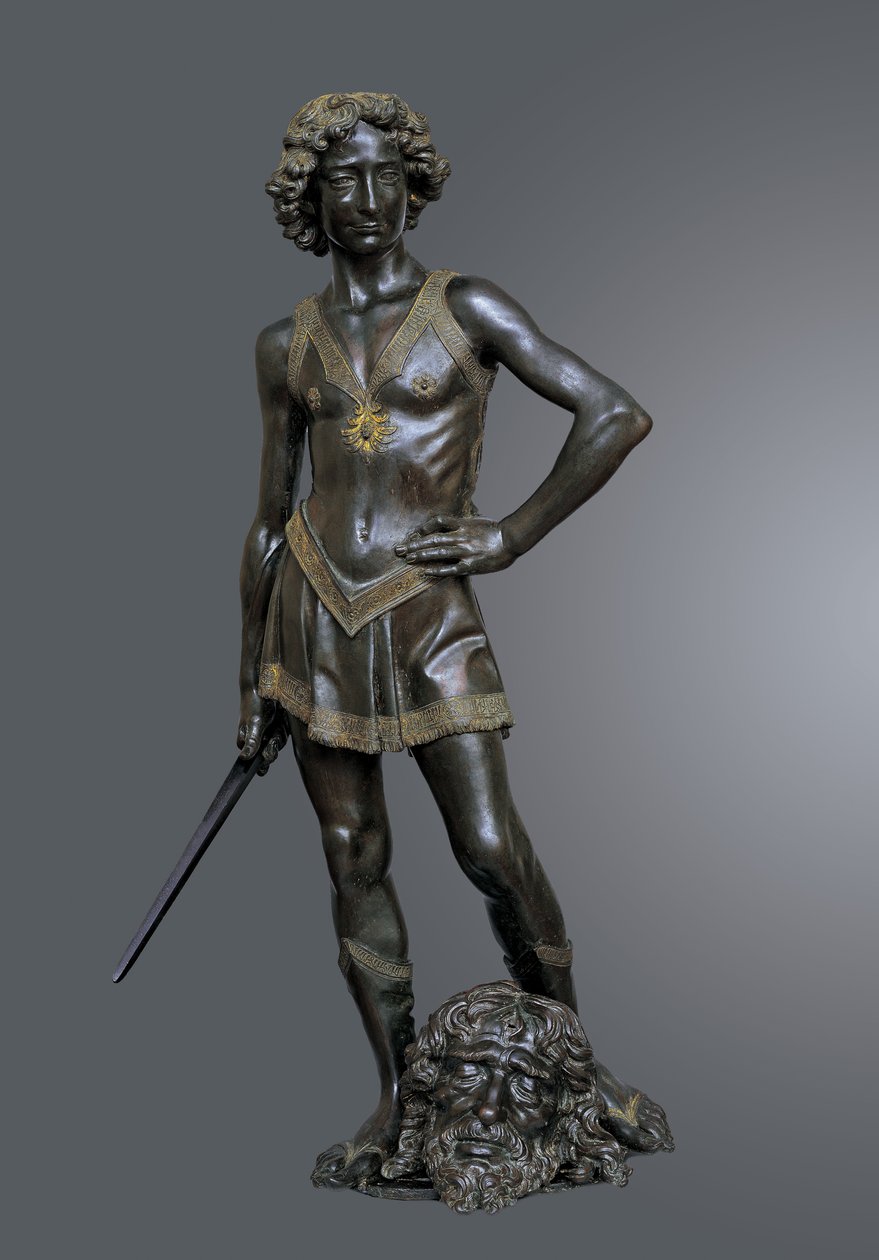 गोलियथ, 1470 को डेविड विक्टरियस। द्वारा एंड्रिया डेल वेरोकियो