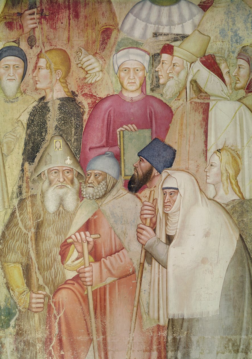 चर्च चैपल और विजयी, स्पेनिश चैपल में, दाहिने हाथ की तरफ विस्तार, c.1369 फ्रेस्को द्वारा एंड्रिया डि बोनाईटो