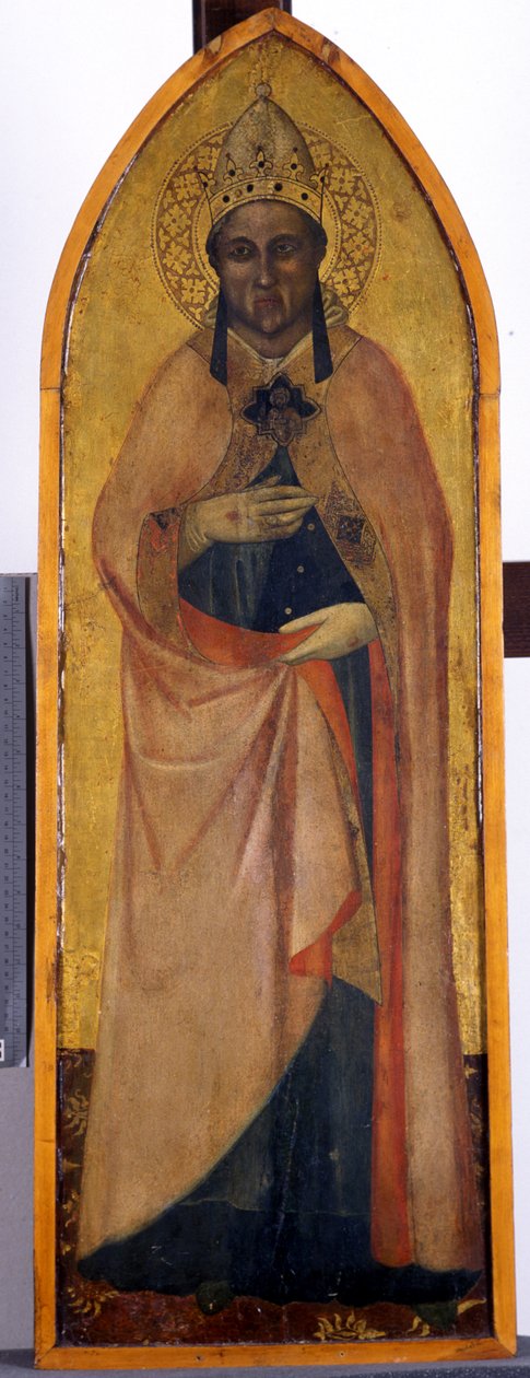 सेंट ग्रेगरी, c.1370 (चिनार की लकड़ी पर तड़का) द्वारा एंड्रिया डि बोनायूटो fl.1343 77 एंड्रिया डि बोनायुटो fl.1343 77