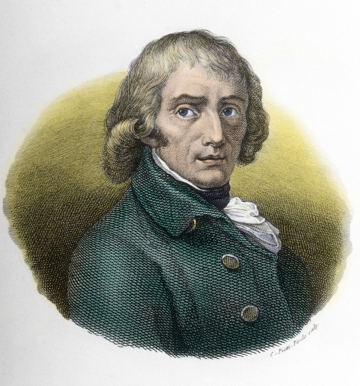 ज्यूसेप पारिनी का पोर्ट्रेट (1729-1799), एंड्रिया अप्पियानी (1754-1817) द्वारा ड्राइंग के बाद उत्कीर्णन द्वारा एंड्रिया द एल्डर (के बाद) अप्पानी