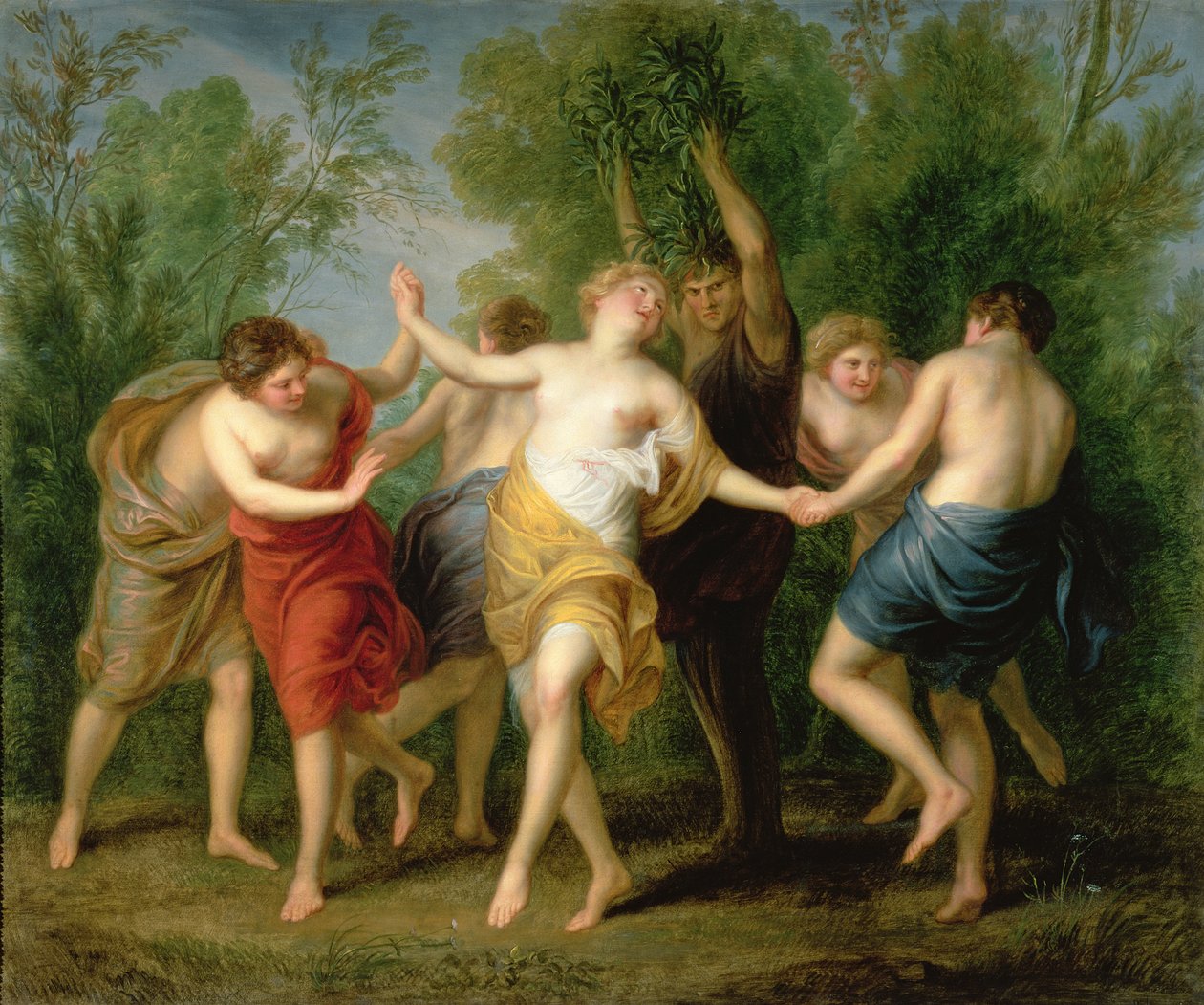 एक Apulian आदमी का एक जैतून पेड़ में परिवर्तन, c.1765 द्वारा एंड्रियास या एंड्रीज लेंस