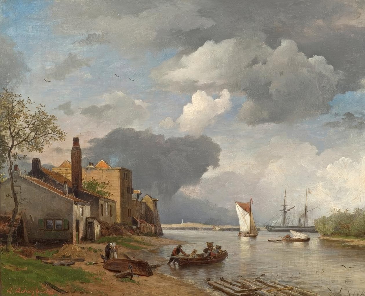 A.Achenbach, मौसम साफ़ करने वाला द्वारा एंड्रियास अचेनबैक