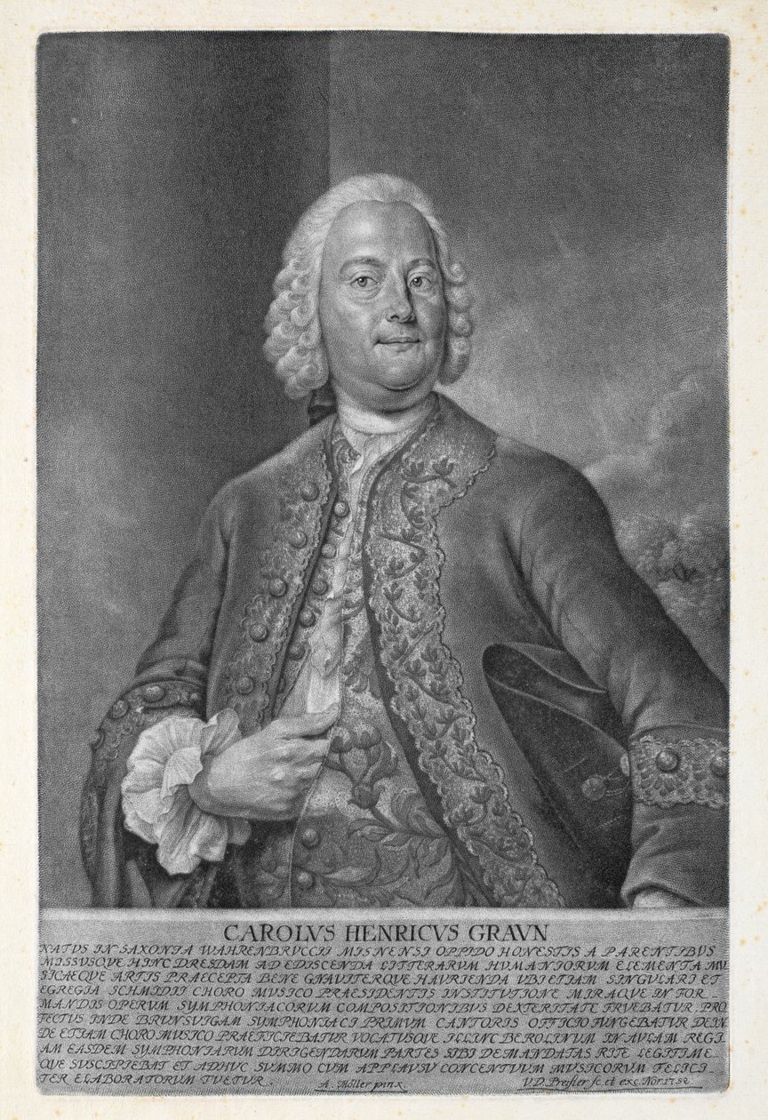 वैलेंटिन डैनियल प्रीसलर (1717-65) 1752 (mezzotint) द्वारा उत्कीर्ण कार्ल हेनरिक ग्रुन (1703-59) द्वारा एंड्रियास मोलर