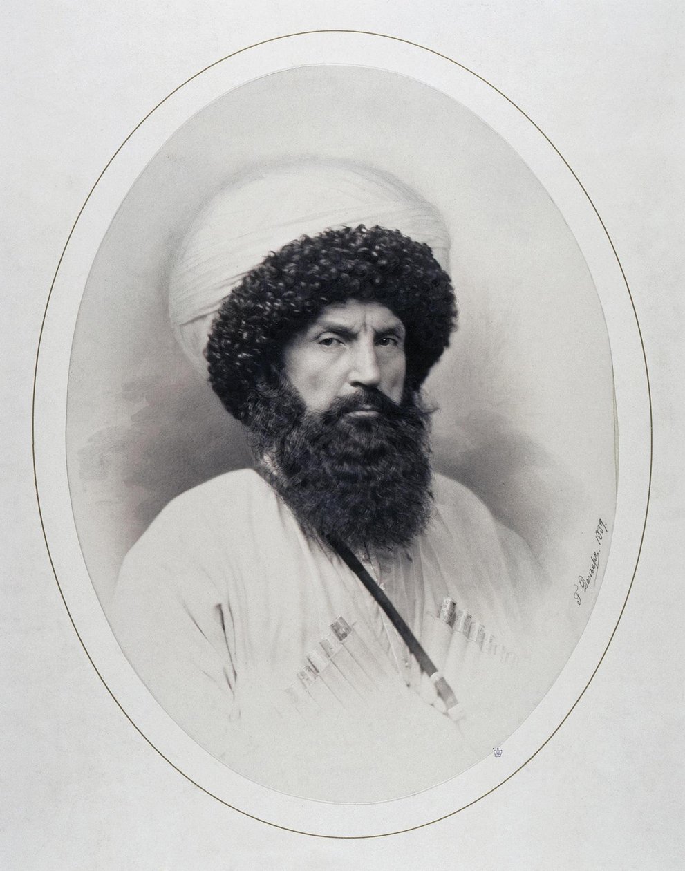 इमाम शामिल का चित्रण 1797-1871, 1859 द्वारा आंद्रेई डेनिर्क