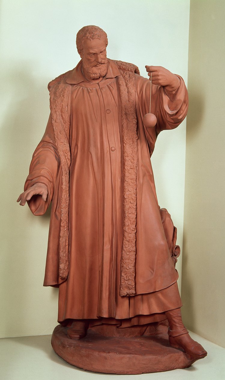 गैलीलियो गैलीली (1564-1642) c.1630 (टेराकोटा) द्वारा आंद्रेअस बोनस