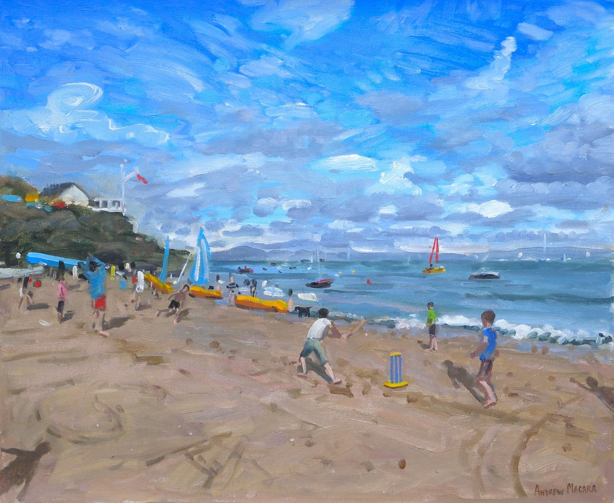 बीच क्रिकेट, Abersoch, 2013, द्वारा एंड्रयू मकारा