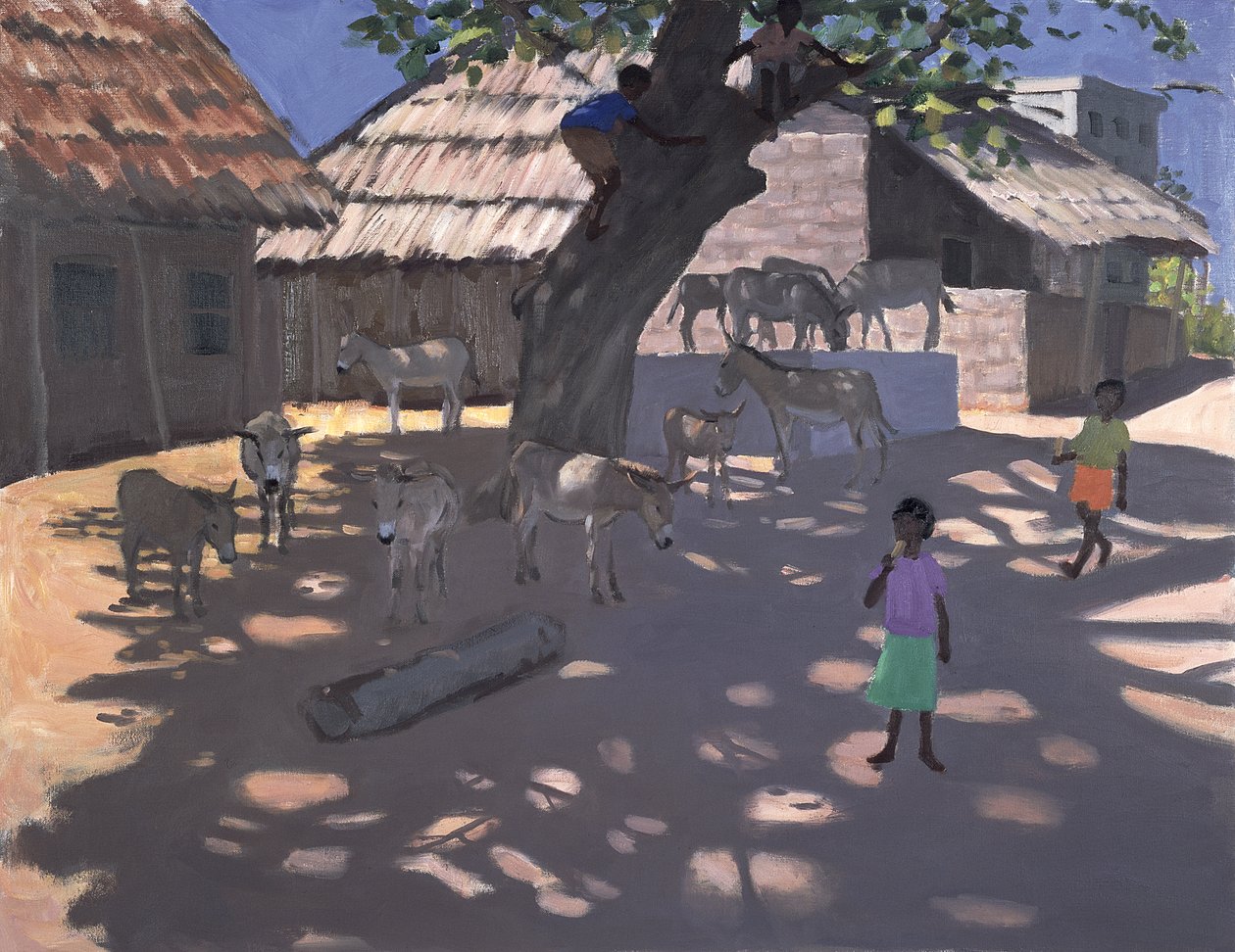 गदहे, लामू, केन्या, 1995 द्वारा एंड्रयू मकारा