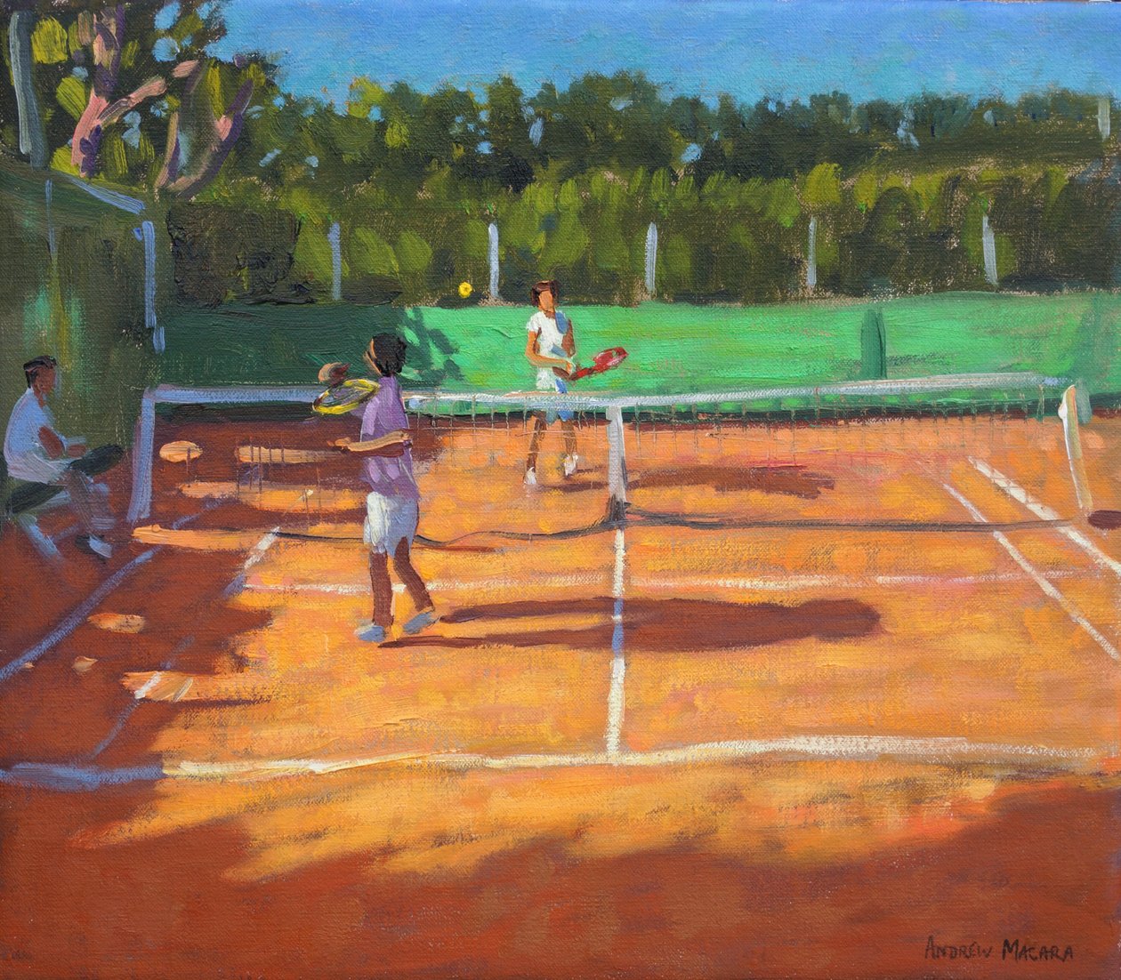 टेनिस अभ्यास, कैप डीजेज, फ्रांस, 2013, द्वारा एंड्रयू मकारा