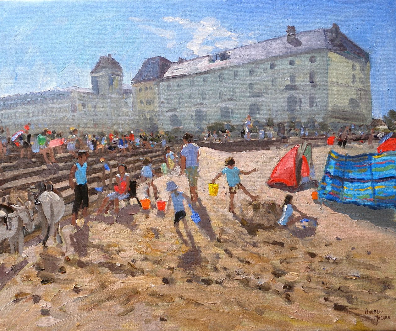 ब्राइट मॉर्निंग, LlandUDNO, 2009 (कैनवास पर तेल) द्वारा एंड्रयू मकारा