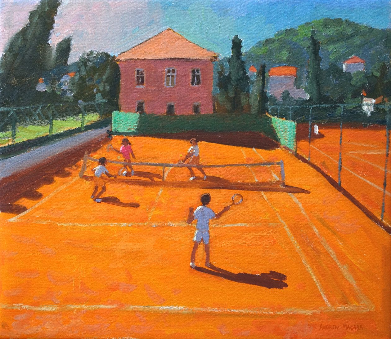 क्ले कोर्ट टेनिस, लापद, क्रोएशिया, 2012, द्वारा एंड्रयू मकारा