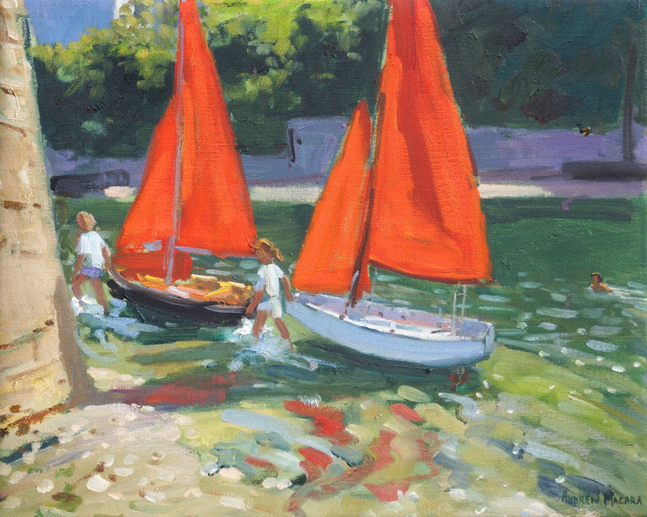 पाल नाव वाली लड़कियां Looe, 2014, द्वारा एंड्रयू मकारा