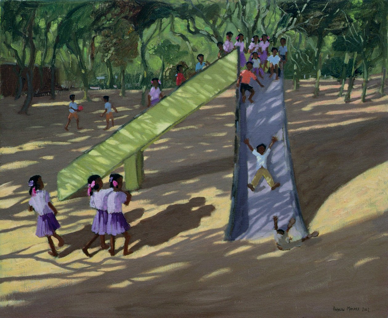 स्लाइड, मैसूर, 2001 द्वारा एंड्रयू मकारा