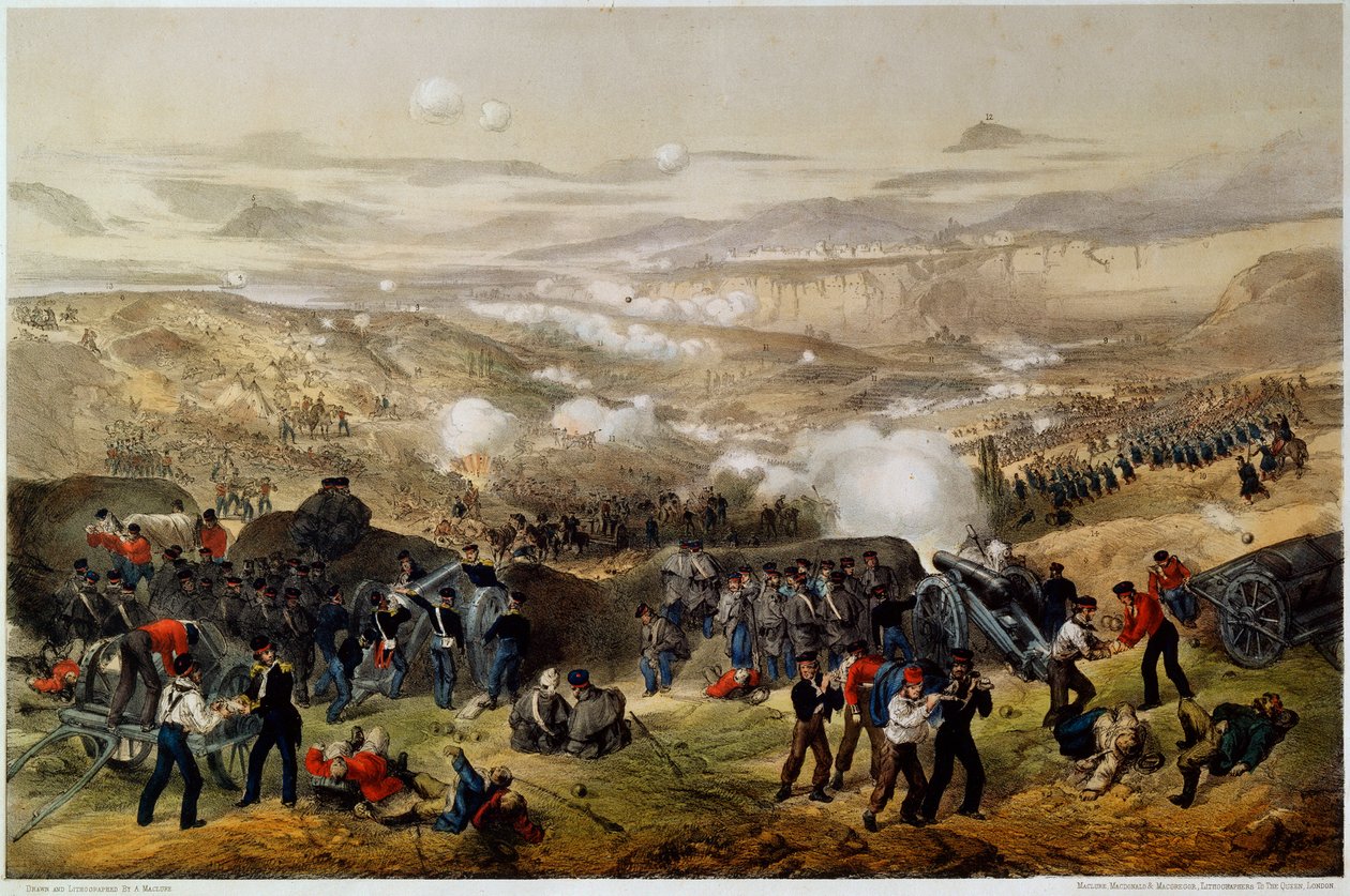 5 नवंबर, 1854, 1855 को इंकमैन की लड़ाई। द्वारा एंड्रयू मैकलेर
