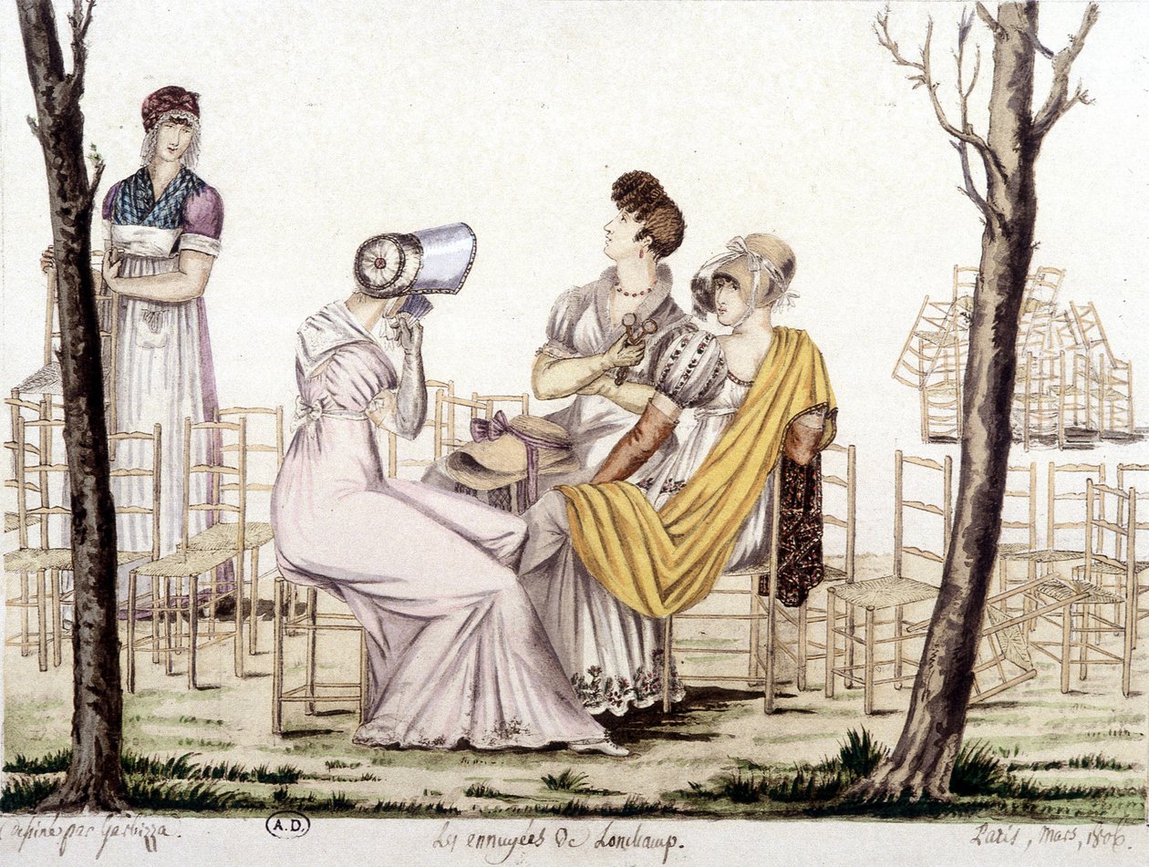 Les ennuyés de Lonchamp, मार्च 1806। Garbizza द्वारा आरेखण। द्वारा एंजेलो (बाद) गर्बिजो