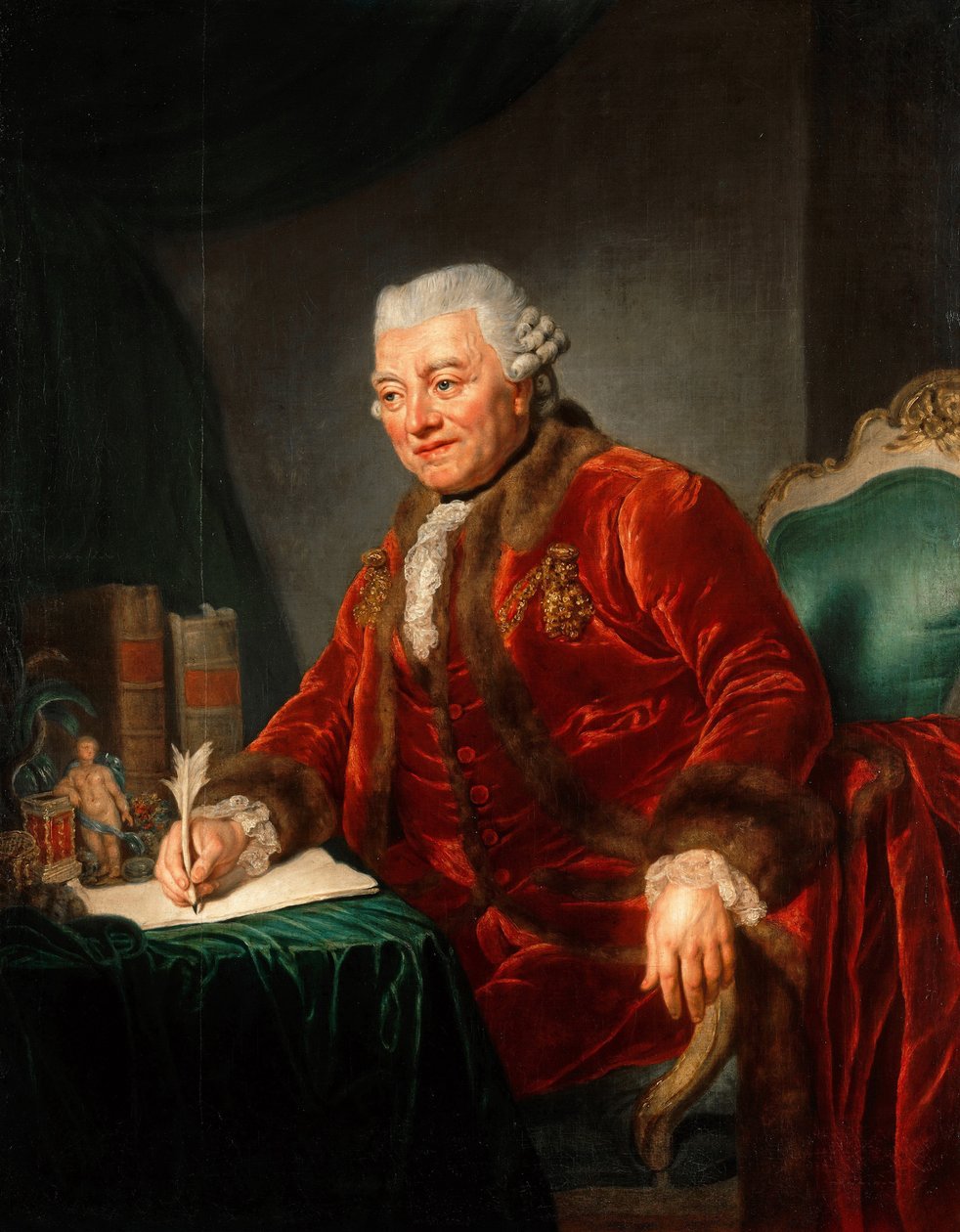 क्रिश्चियन एंड्रियास कोथेनियस का पोर्ट्रेट 1708-1789, 1777 द्वारा अन्ना डोरोथिया थेरबस