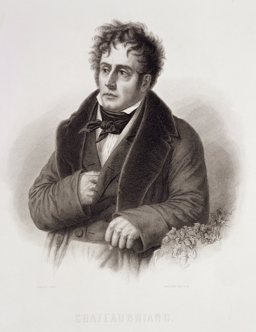 फ्रेंकोइस रेने, चेटेयूब्रिएंड का विस्काउंट (1768-1848) रेने गिलार्ड द्वारा उकेरा गया (c.1719-90) द्वारा ऐनी लुइस गिरोडेट डी रॉसी ट्रायसन