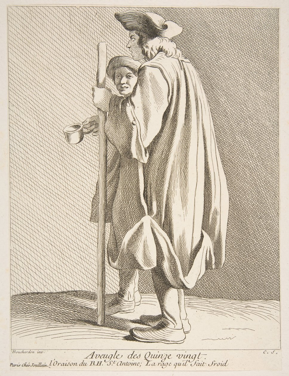 क्विन्ज़-विंग्स अस्पताल, 1738 से एक ब्लाइंड मैन। द्वारा ऐनी क्लाउड फिलिप डी केलुस