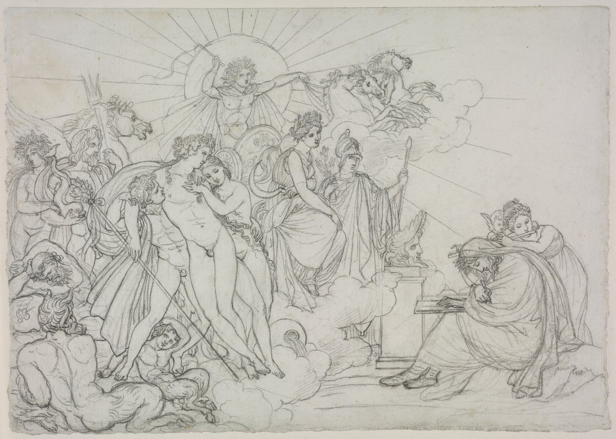 1798 के बाद विर्गिल्स जार्जिक्स से कृषि की अध्यक्षता करने वाले दिव्यांगों को निमंत्रण। द्वारा ऐनी लुइस गिरोडेट डी रॉसी ट्रायसन