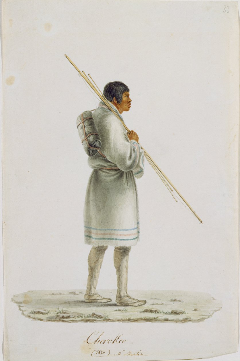 चेरोकी, 1820 द्वारा ऐनी मार्गुएराइट हाइड डी न्युविल