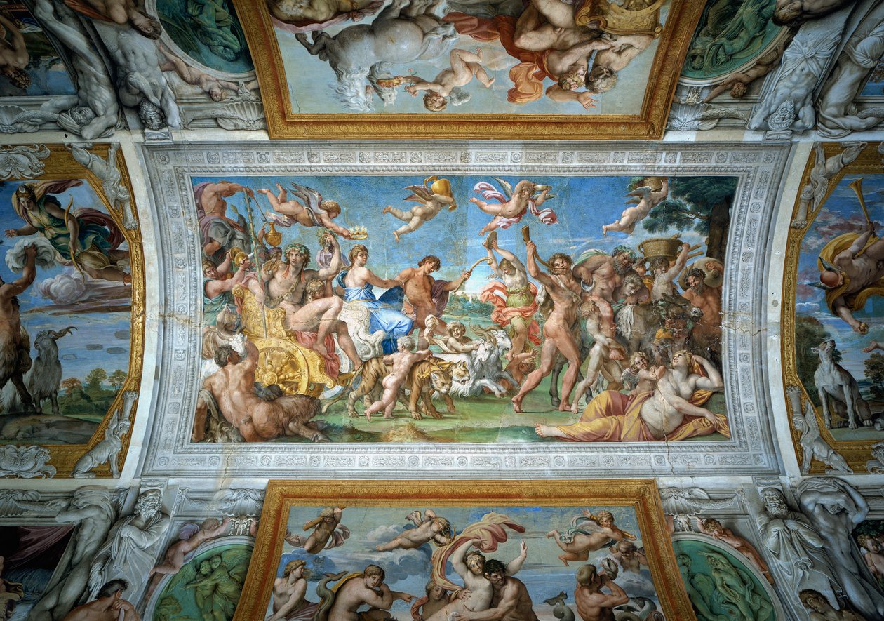 Bacchus और Ariadne की विजय, Farnese छत से विस्तार द्वारा एनीबेल कार्रेसी