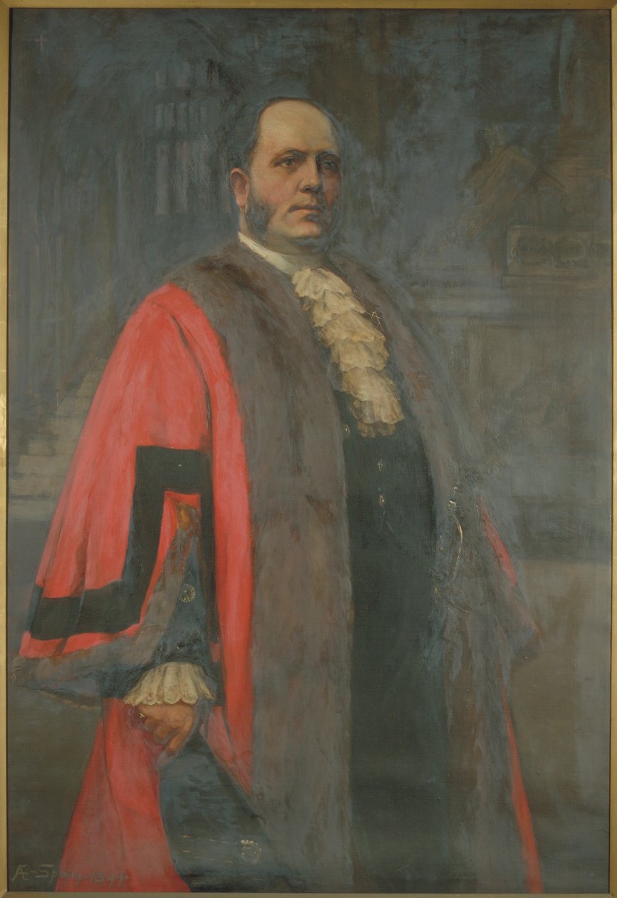 सर थॉमस वेजे स्ट्रॉन्ग, लॉर्ड मेयर 1910। द्वारा एनी ई स्पोंग
