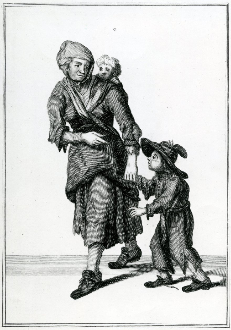 द लंदन बेगर, क्रीज ऑफ लंदन, c.1688 द्वारा अज्ञात अज्ञात