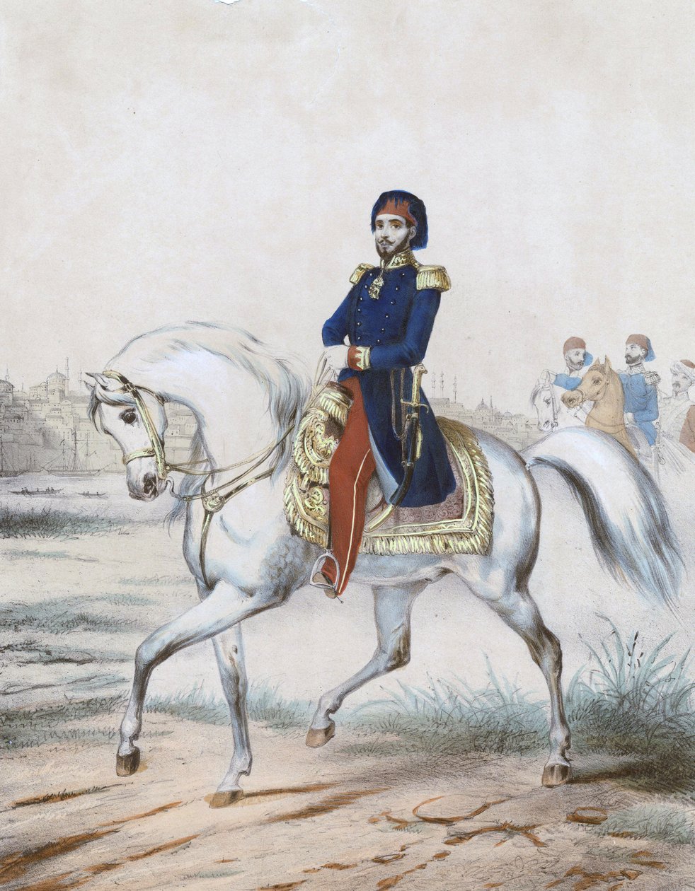 अब्दुलमेसिड इयर - सुल्तान अब्दुलमेसिड I (1823-1861) - बेनामी - 1853 - रंग लिथोग्राफ - 37x27,4 - निजी संग्रह द्वारा अनाम अनाम
