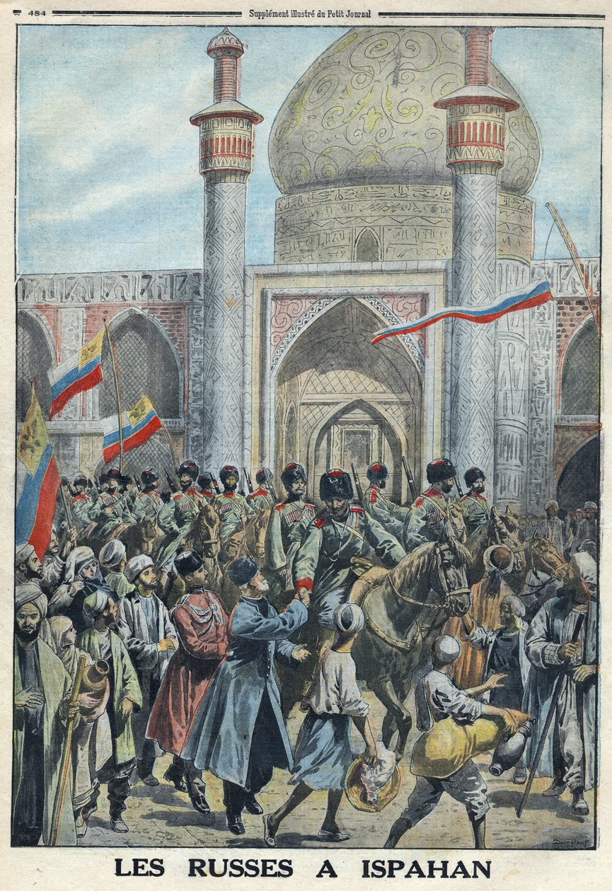 प्रथम विश्व युद्ध 1914-1918 (युद्ध 14-18)। इस्फ़हान, ईरान में रूसी सेना। "" ले पेटिट जर्नल "में द्वारा अनाम अनाम