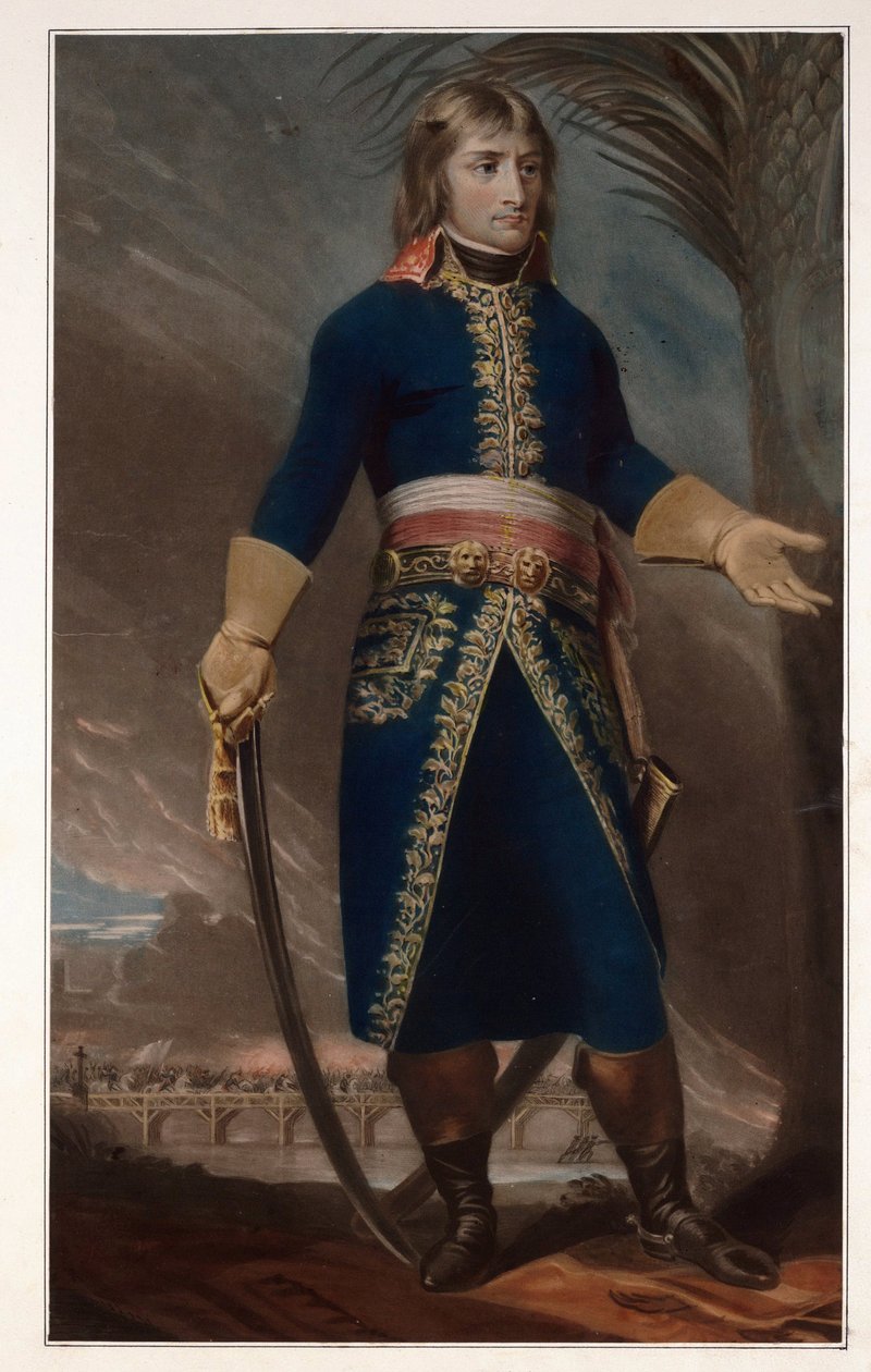 जनरल नेपोलियन बोनापार्ट - बेनामी - 1796 - मेज़ोटिंट - 57,5x40,3 - निजी संग्रह द्वारा अनाम अनाम