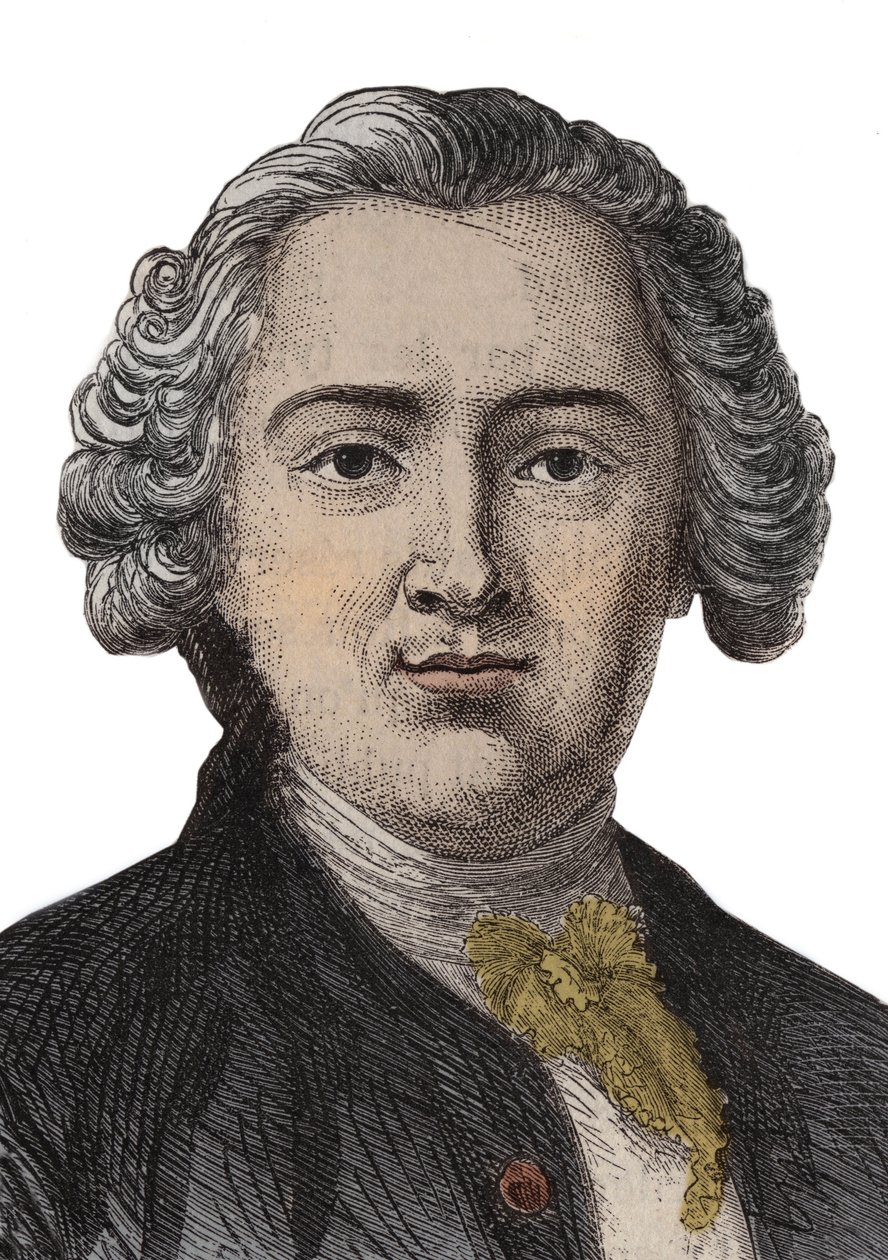 क्लाउड एड्रियन (क्लॉस- एड्रियन) हेल्वेटियस (1715-1771) का पोर्ट्रेट उत्कीर्णन द्वारा अनाम अनाम