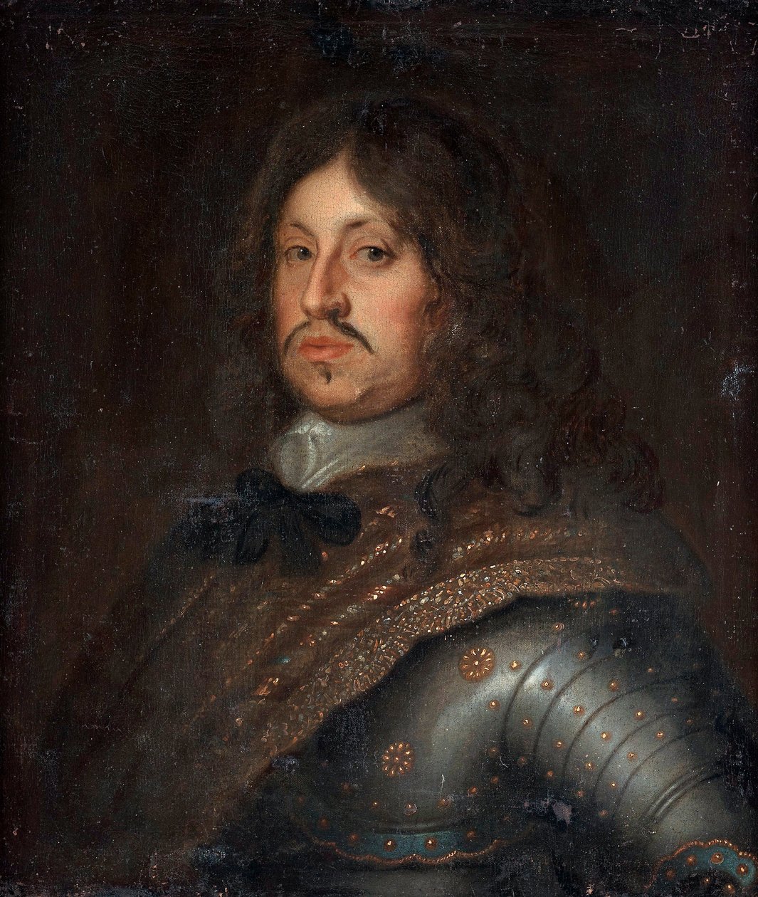 ""चार्ल्स एक्स गुस्ताव का चित्र (1622 -1660), स्वीडन के राजा"" (स्वीडन के राजा चार्ल्स एक्स गुस्ताव का चित्र (1622-1660)) 17 वीं शताब्दी के अंत में अज्ञात पेंटिंग कैनवास पर तेल मंद 71.5x62.5 सेमी निजी संग्रह द्वारा अनाम अनाम