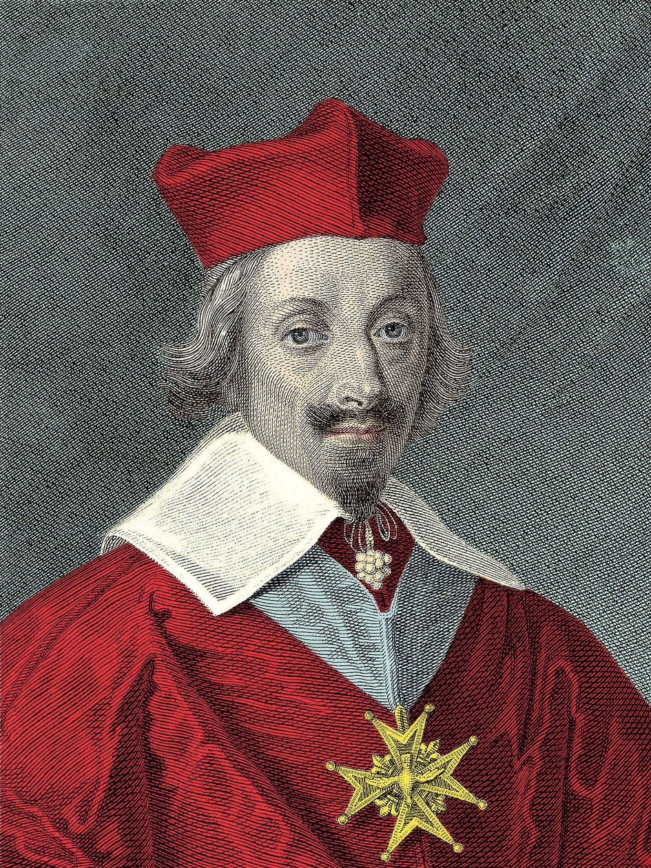 आर्मंड जीन डू प्लेसिस का पोर्ट्रेट, कार्डिनल डी रिशेल्यू (1585-1642) प्लेट और फ्रांसीसी राजनीतिज्ञ द्वारा अनाम अनाम
