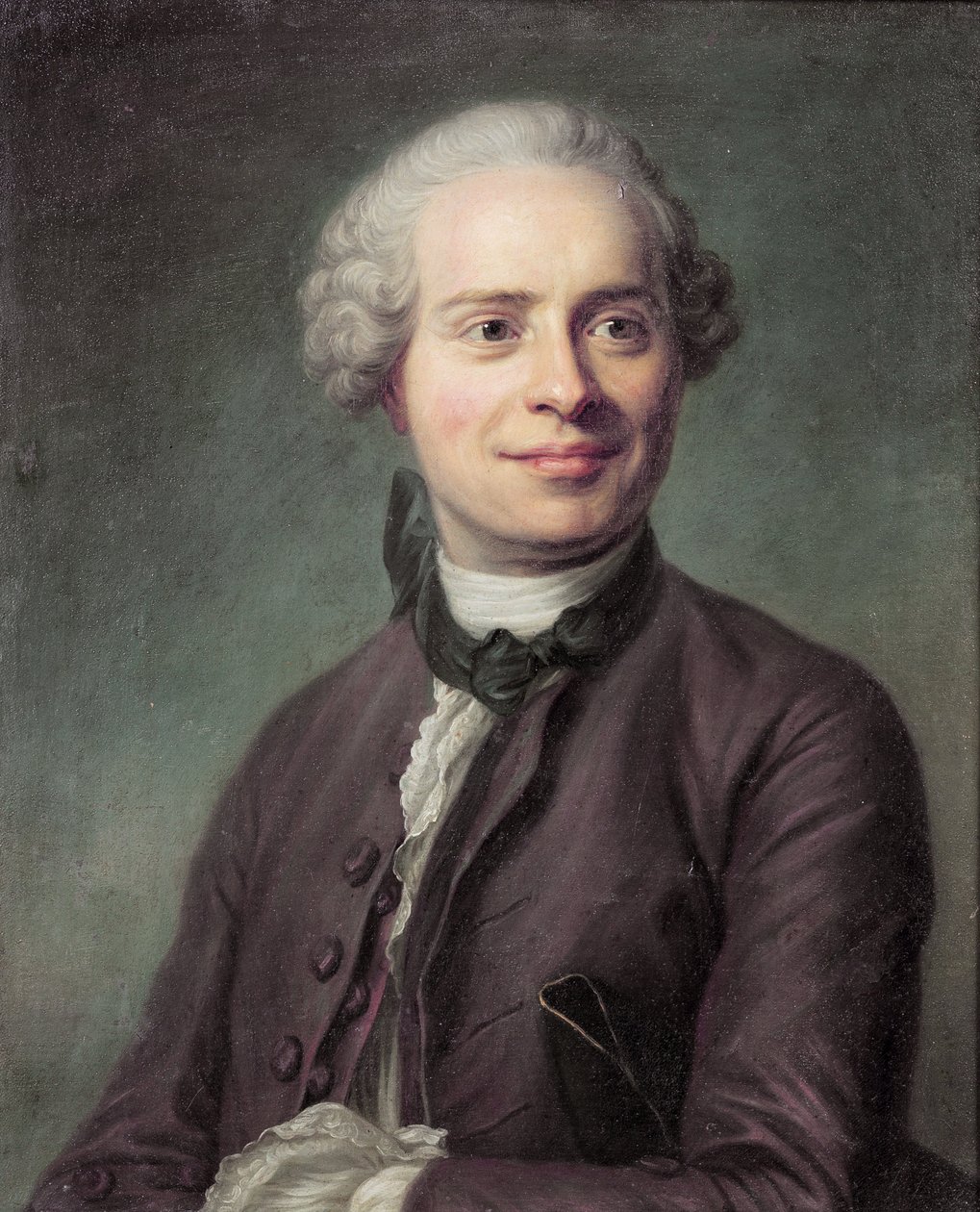 जीन ले रोंड डी'अलेम्बर्ट (1717-1783), बेनामी का पोर्ट्रेट। तेल के रंगों से केन्वस पर बना चित्र द्वारा अनाम अनाम