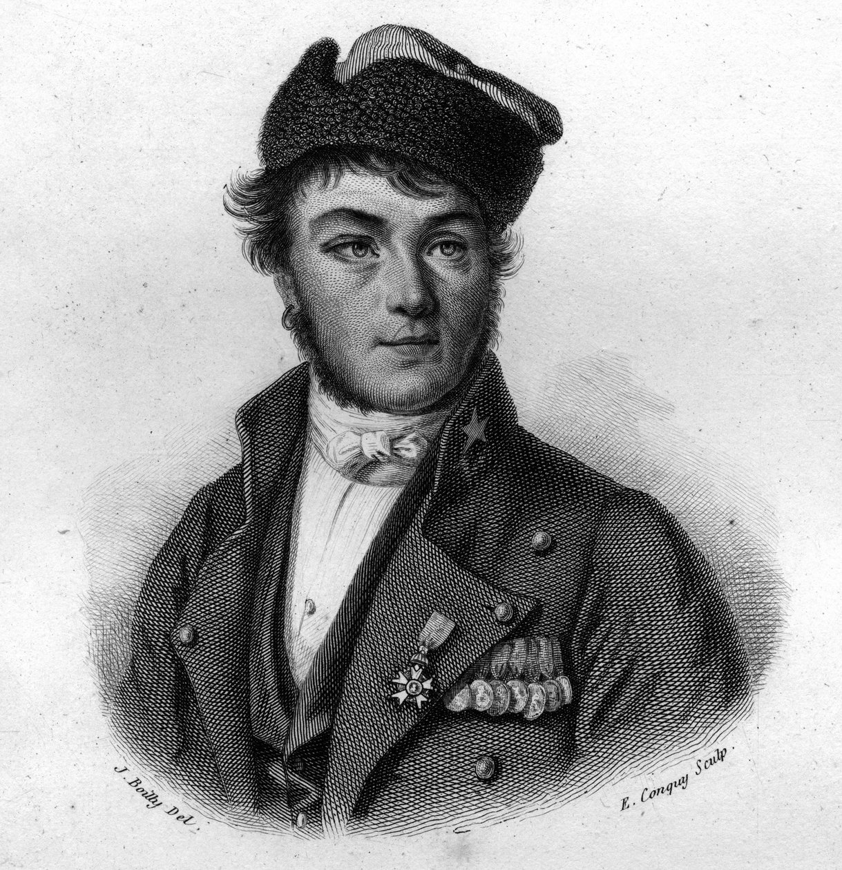 रूएन से लुई ब्रुने (1807-1843) के बचावकर्ता का पोर्ट्रेट "पोर्ट्रेट्स एंड हिस्ट्री ऑफ यूजफुल मेन: सभी देशों के पुरुष और महिलाएं और सभी स्थितियां, जिन्होंने पुरुषों की मान्यता के अधिकार प्राप्त किए" सोसाइटी मोंटियन और फ्रैंकल द्वारा प्रकाशित और प् द्वारा अनाम अनाम