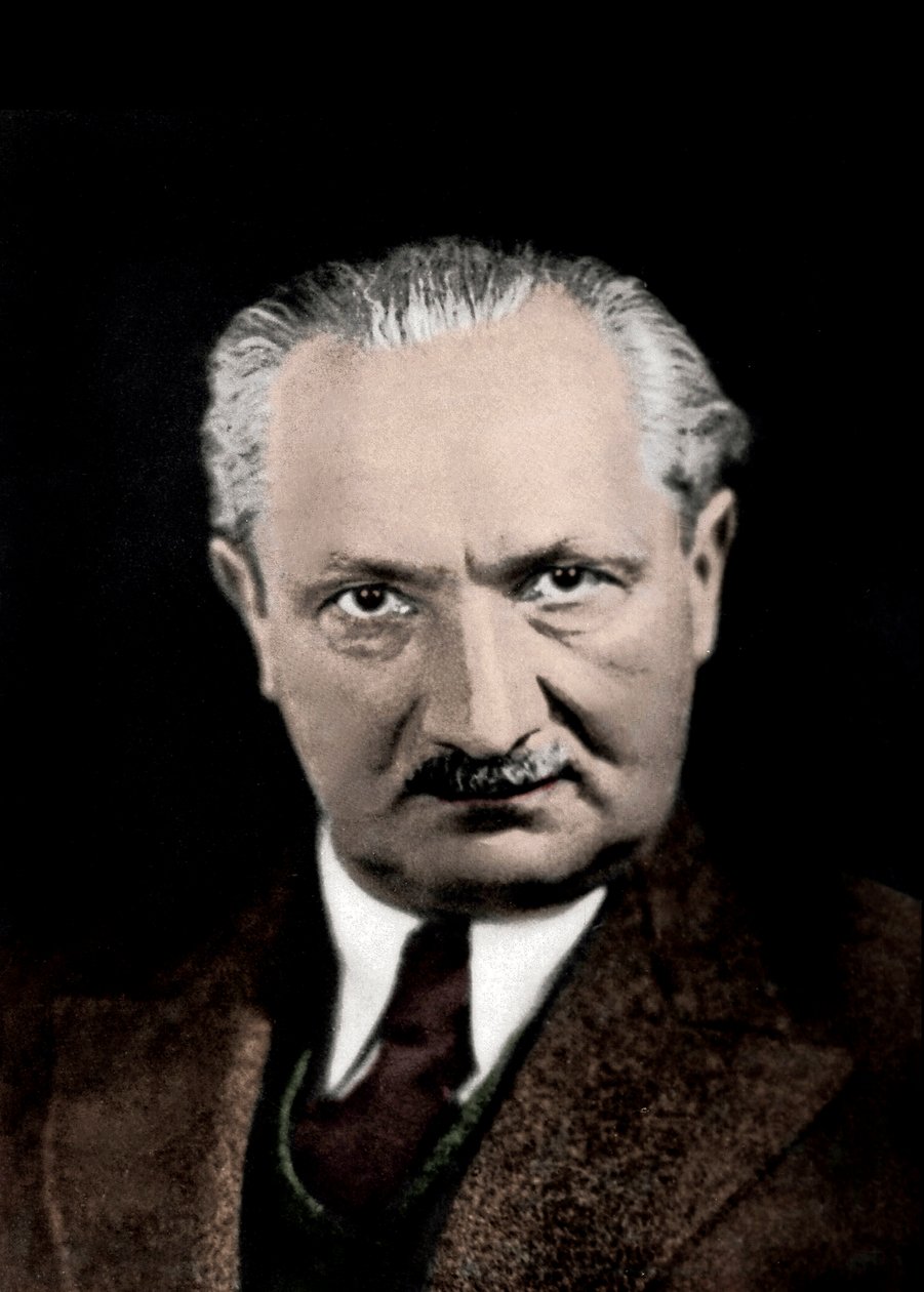 मार्टिन हाइडेगर का पोर्ट्रेट (1889-1976), जर्मन दार्शनिक। द्वारा अनाम अनाम