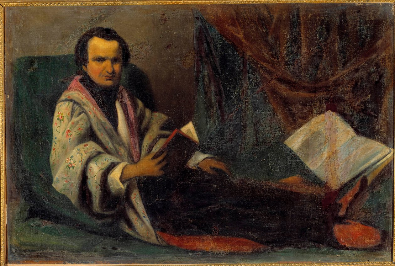 विक्टर ह्यूगो का पोर्ट्रेट (1802-1885) बेनामी पेंटिंग। 19 वीं सदी। सूर्य 0,66x0,98 वर्ग मीटर द्वारा अनाम अनाम