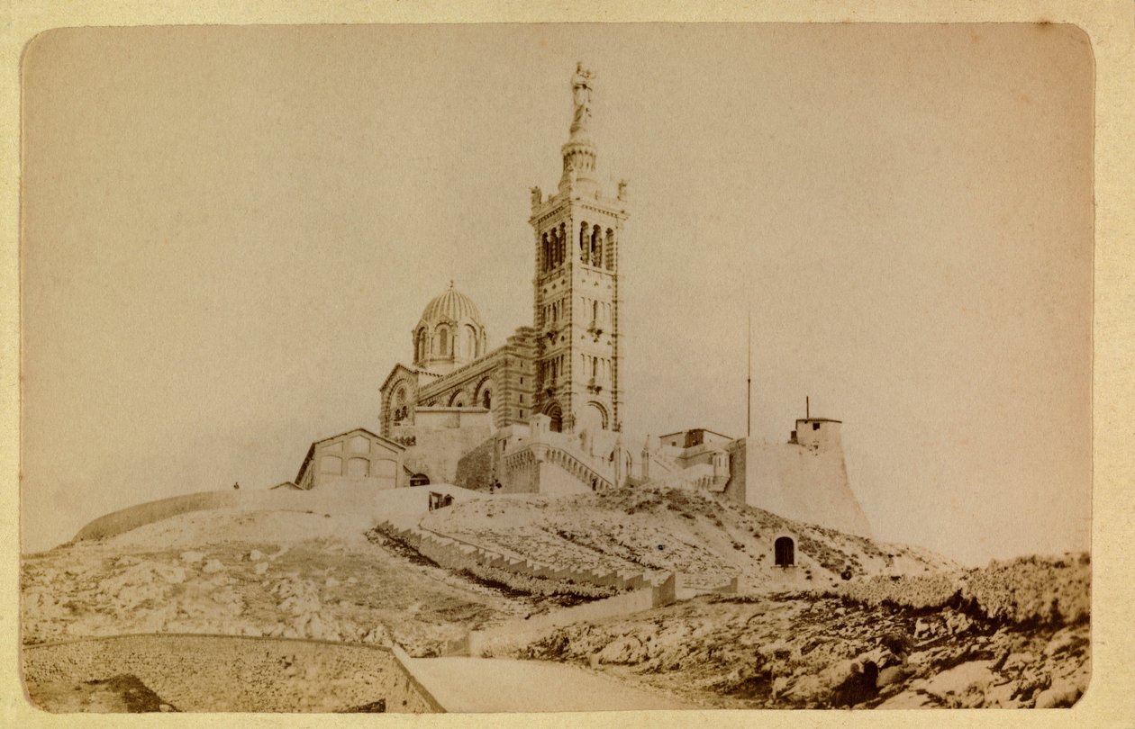 1885 -1890 के आसपास मार्सिले और उसके आसपास का शहर: नोट्रे डेम डे ला गार्डे, निजी संग्रह द्वारा अनाम अनाम