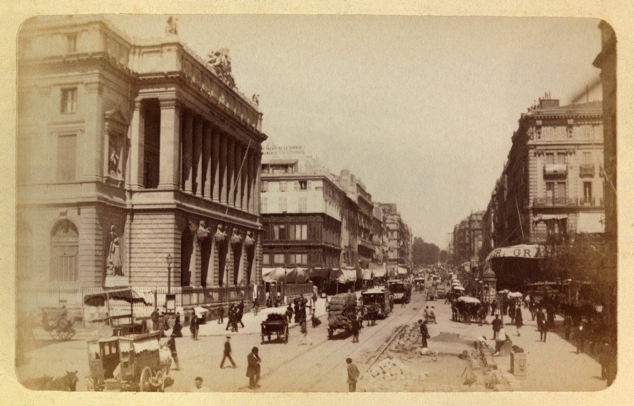 1885 -1890 के आसपास मार्सिले और उसके आसपास का शहर: रुए कैनेबियर और रुए डे नोएल्स का परिप्रेक्ष्य, निजी संग्रह द्वारा अनाम अनाम