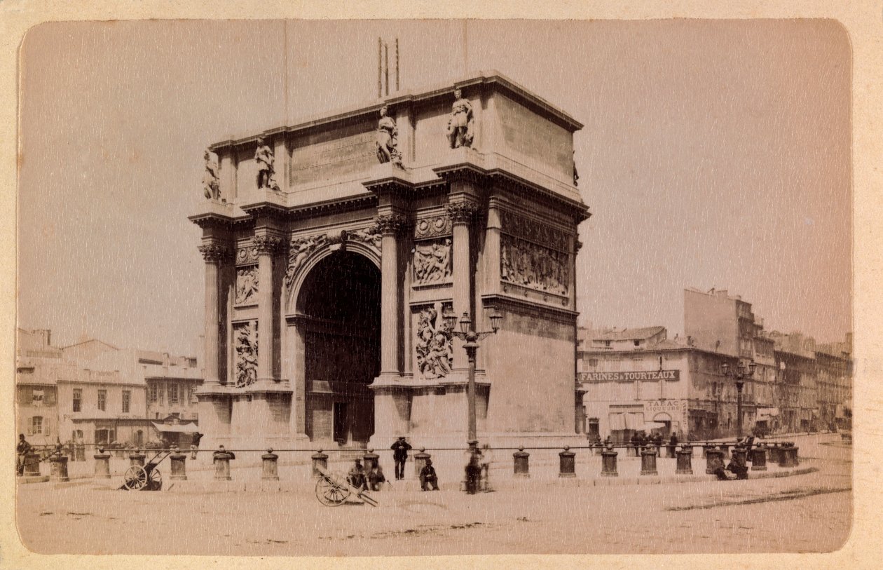 1885 -1890 के आसपास मार्सिले और उसके आसपास का शहर: आर्क डी ट्रायम्फ, निजी संग्रह द्वारा अनाम अनाम