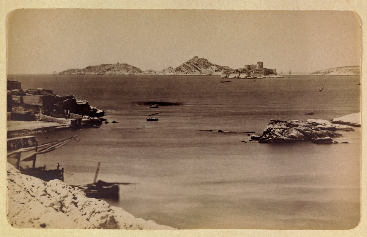 1885 -1890 के आसपास मार्सिले और उसके आसपास का शहर: इफ एंड आइलैंड्स का महल, निजी संग्रह द्वारा अनाम अनाम