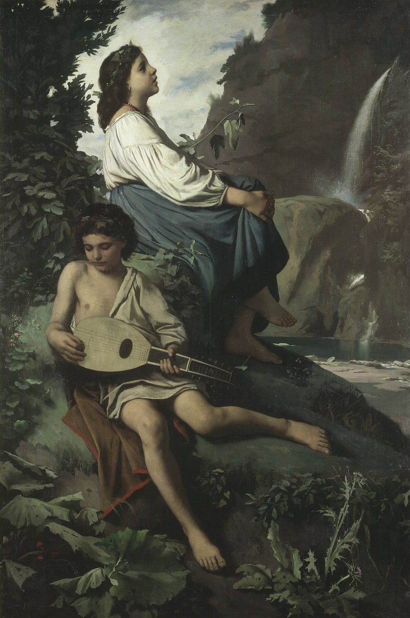 तिवोली की याद, 1866-1867 द्वारा एंसलम फ़्यूरबैक
