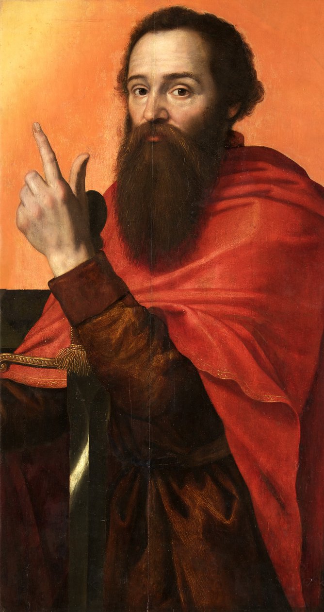 सेंट पॉल, c.1556 (पैनल पर तेल) द्वारा एंथोनी मोर वैन डैशोर्स्ट