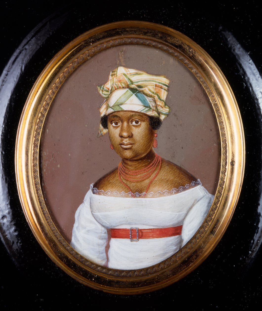 श्रीमती पियरे टूसेंट, 1825 (तामचीनी पर wc) द्वारा एंथोनी मेउची